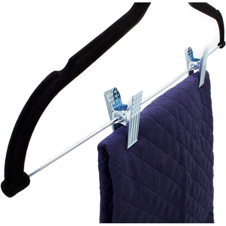 Brookstone Velvet Non Slip Hangers With Clips Wayfair